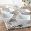 Better Homes & Gardens Porcelain Square Bowls, White, Set of 6