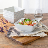 Better Homes & Gardens Porcelain Square Bowls, White, Set of 6