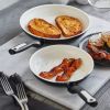 2PK (8" and 11") Ceramic Nonstick Breakfast Set Black